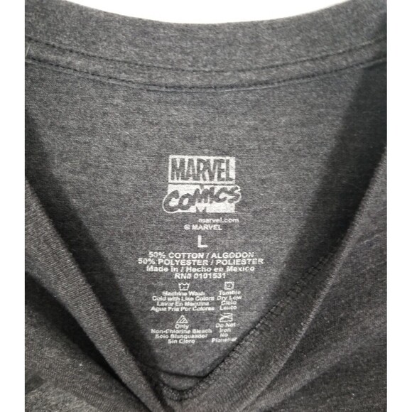 MARVEL Punisher Men's T-shirt Large Gray Comic Book Frank Castle Disney Stan Lee - Picture 3 of 4